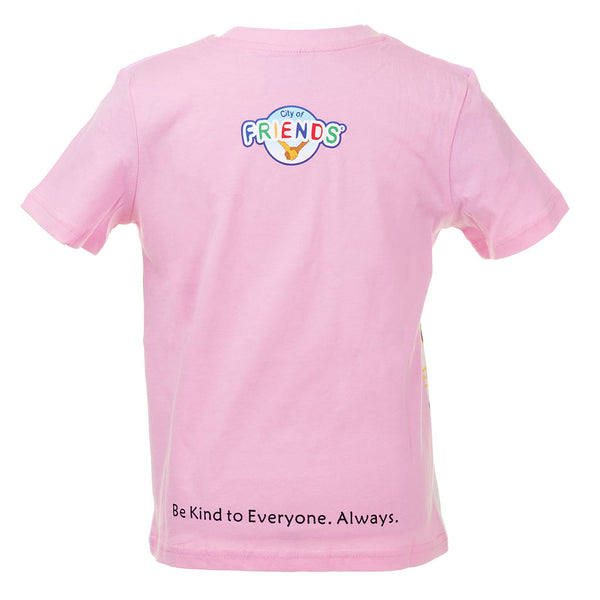 T-skjorte Rosa - Apa, Ted og Elfie